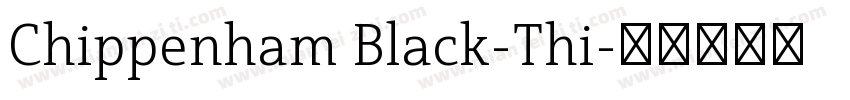 Chippenham Black-Thi字体转换